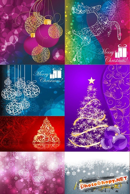 BACKGROUNDS MERRY CHRISTMAS-NEW YEAR