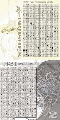 651 Professional Flourished Brushes