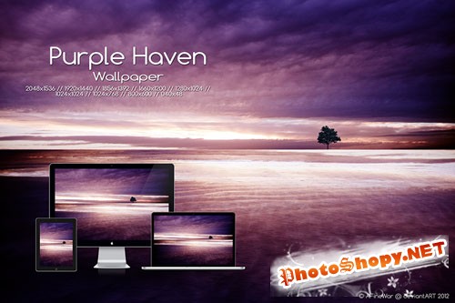 Purple Haven - Wallpaper Version