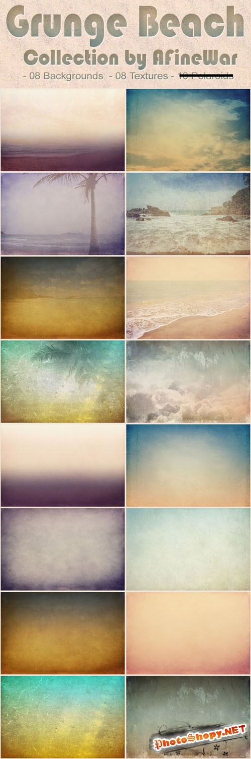 Grunge Beach Textures Collection
