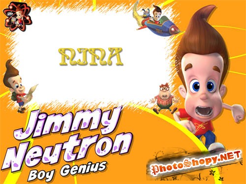 Рамка для фотошопа -Jjimmi Neutron