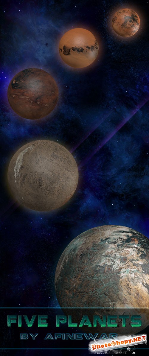 Five Planets PNG Clipart