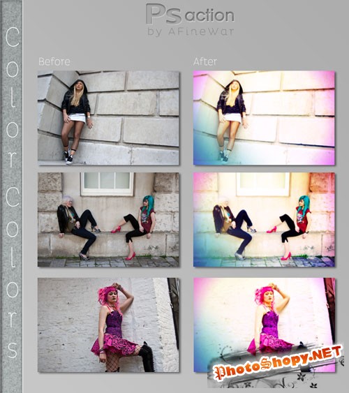 Colorful Photoshop Actions