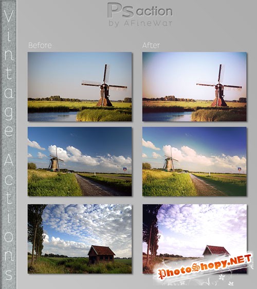 Vintage Photoshop Actions