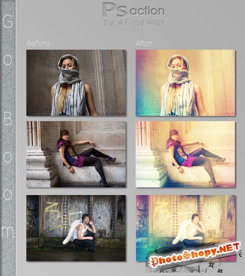 Go Boom Photoshop Actions