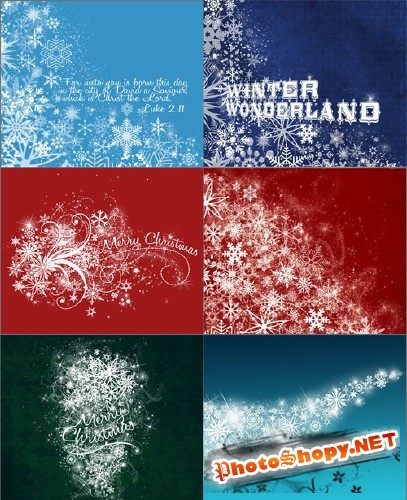 Merry-Christmas Photoshop brushes