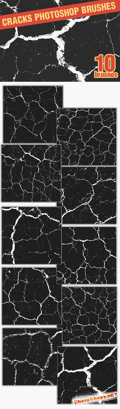 Designtnt - Cracks PS Brushes