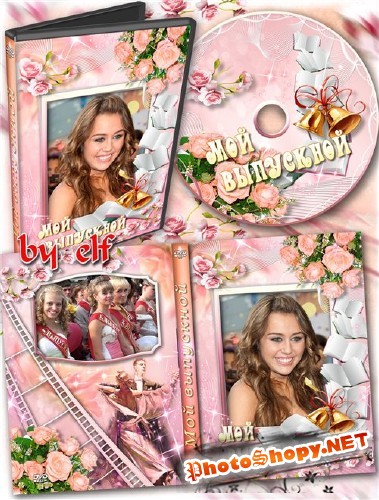 Школьная обложка DVD и задувка на диск - Мой выпускной