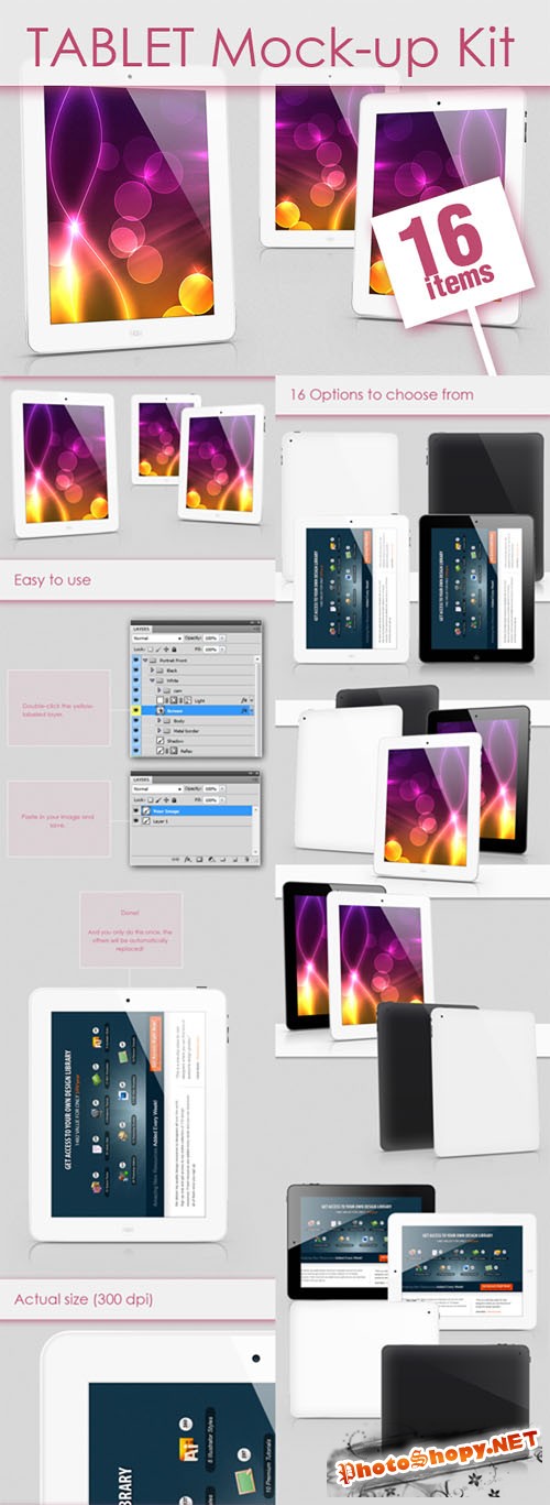 Designtnt - Tablet Mock-up Kit