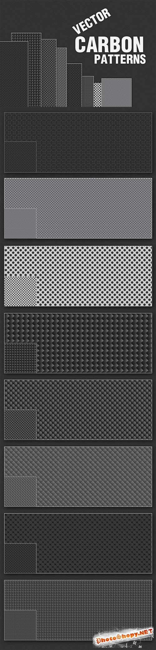 Designtnt - Vector Carbon Patterns