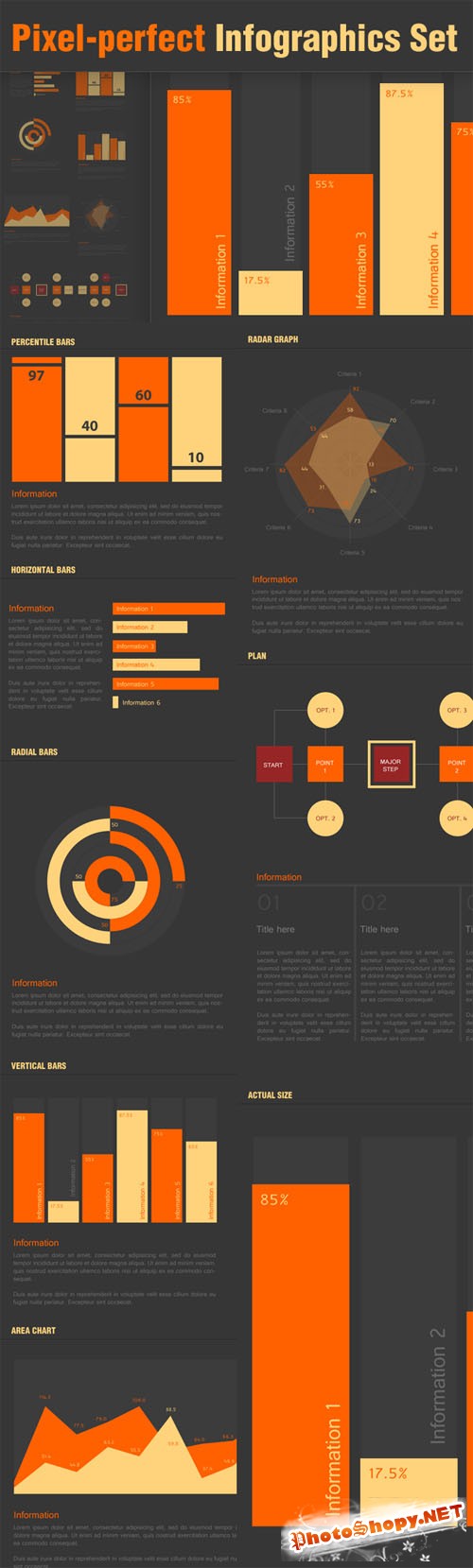 Designtnt - Pixel Perfect Infographic Elements