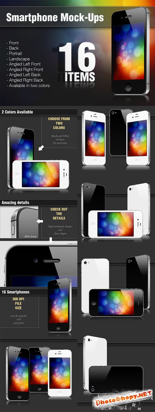 Designtnt - Premium Smartphone PS Mock-ups