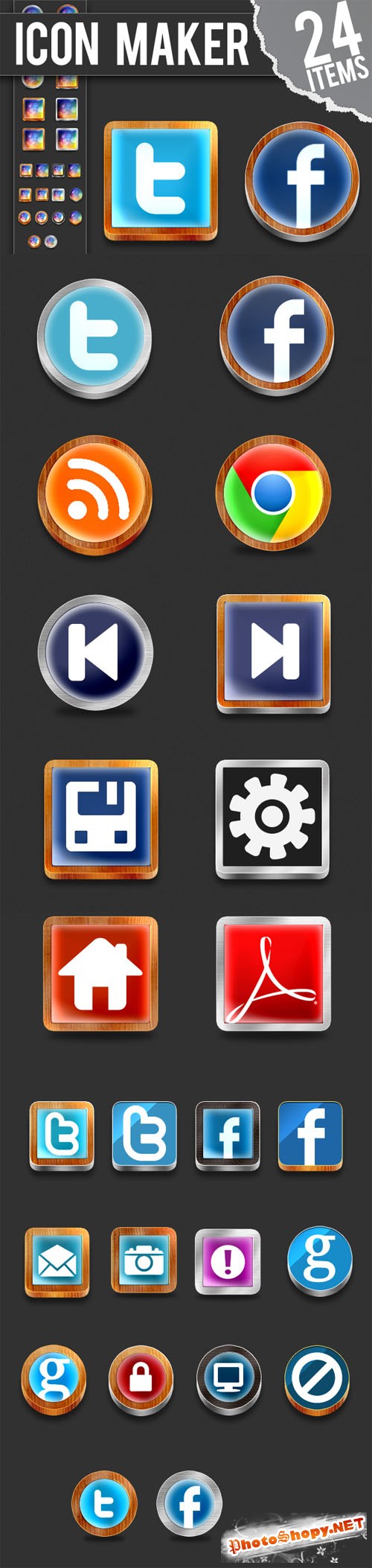 Designtnt - Photoshop Icon Maker