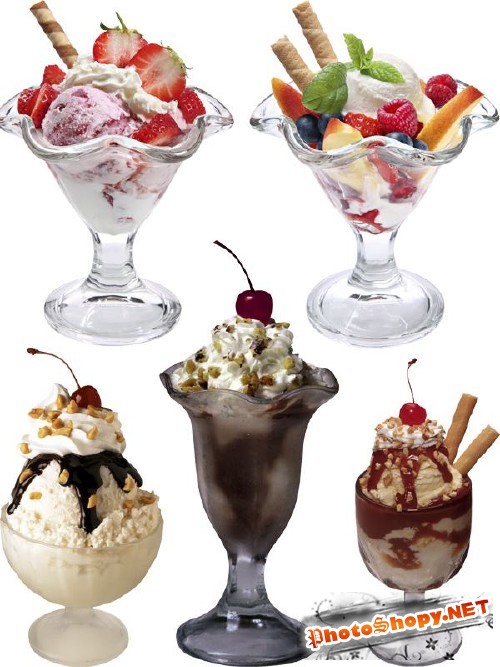 Фотосток: Десерт - мороженое