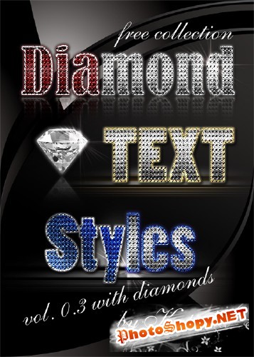 Гламурные стили для Photoshop - With Diamonds