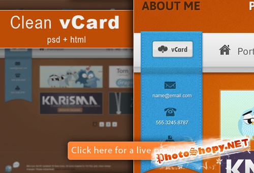 Designtnt - Clean VCard Template