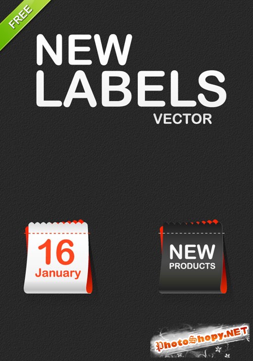 Designtnt - Vector New Labels