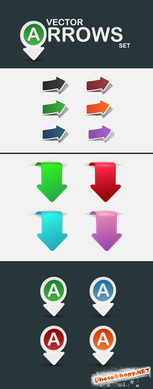 Designtnt - Vector Arrows Set