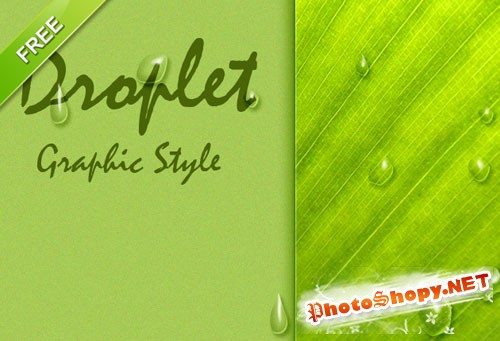 Designtnt - Droplet Photoshop Graphic Style