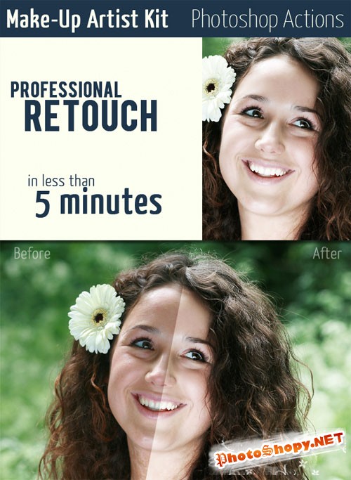 Designtnt - Make Up Artist Kit Photoshop Actions Set