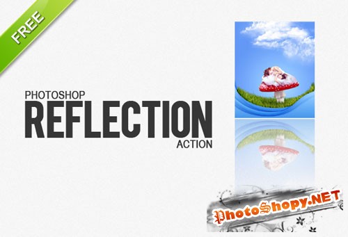 Designtnt - Photoshop Reflection Action