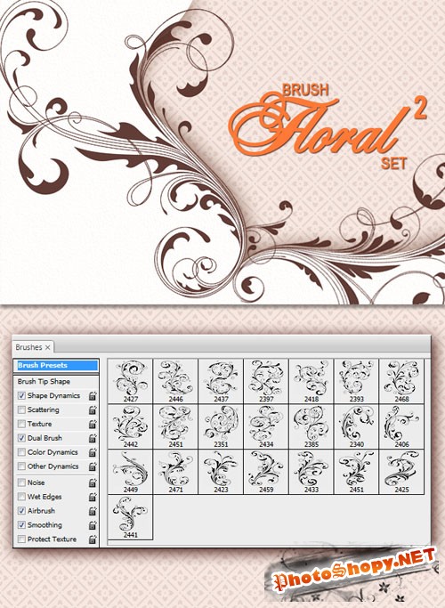Designtnt - Floral Brushes 2