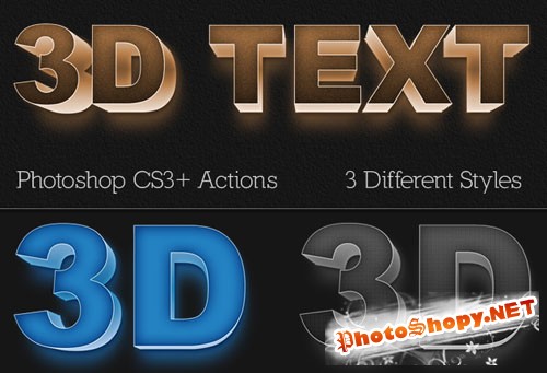Designtnt -  PS 3D Generator Action