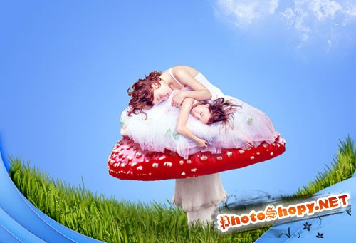 Designtnt - Create Cute Fantasy Composition Photoshop