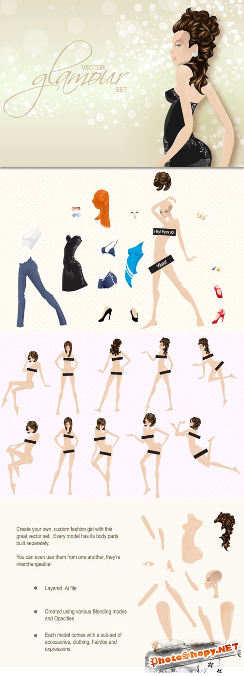 Designtnt - Glamour Girls Collection