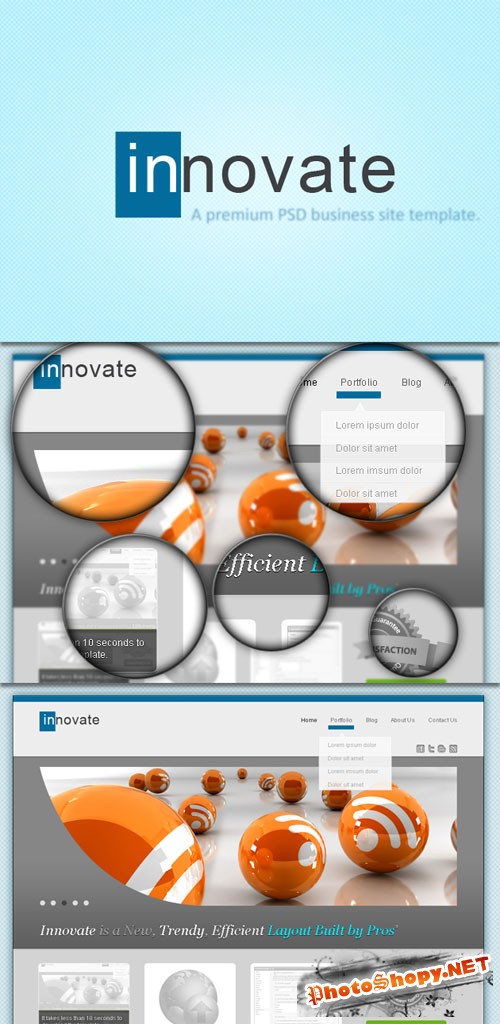 Designtnt - Ultimate PSD Business Site Template