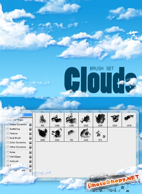 Designtnt - Clouds PS Brushes