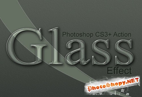 Designtnt - Elegant Glass Effect PS Action