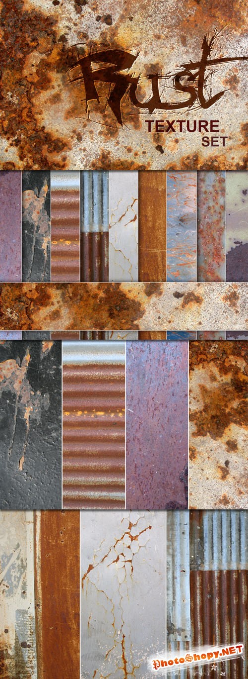 Designtnt - Rust Textures Set