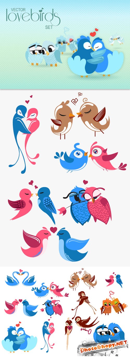 Designtnt - Birds Vector Set 1