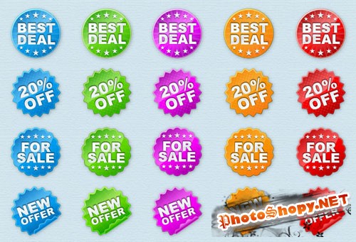 Designtnt - Badges Set 1
