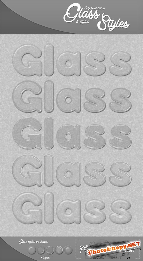 Glass Photoshop Styles