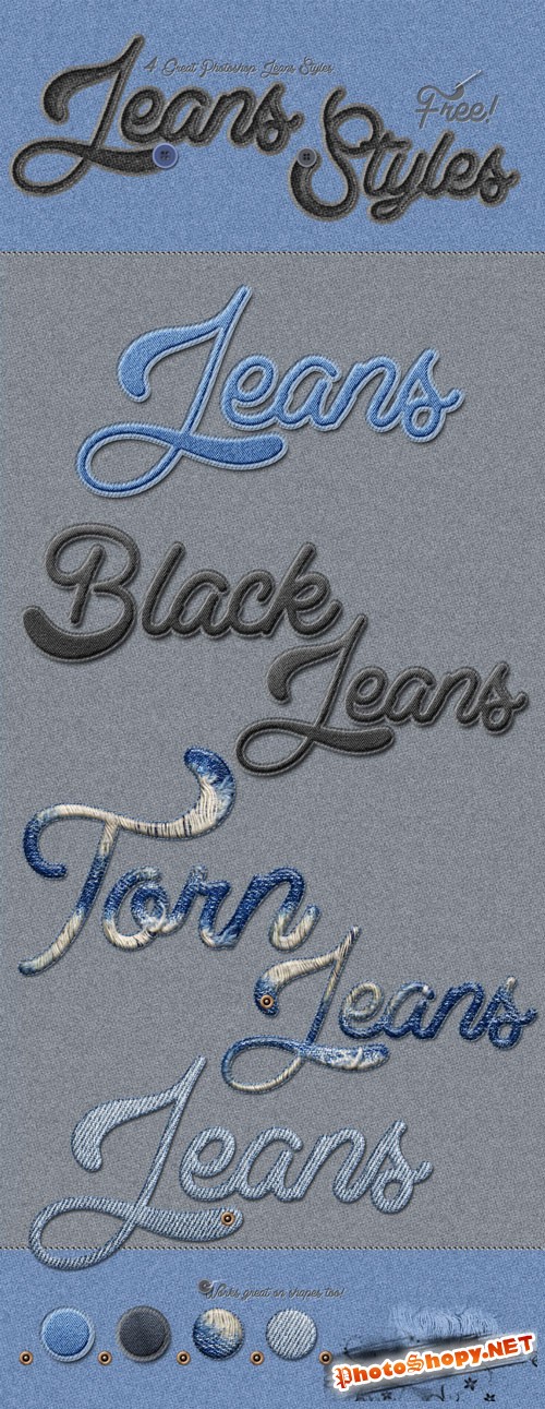 Jeans Photoshop Styles