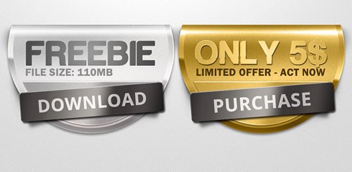 Premium Badges PSD Template