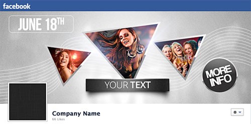 Stylish Facebook Timeline PSD Template