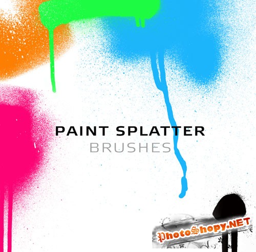 Paint Splatter Photoshop Brushes