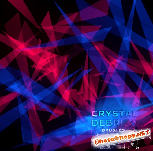 Crystal Debris Photoshop Brushes