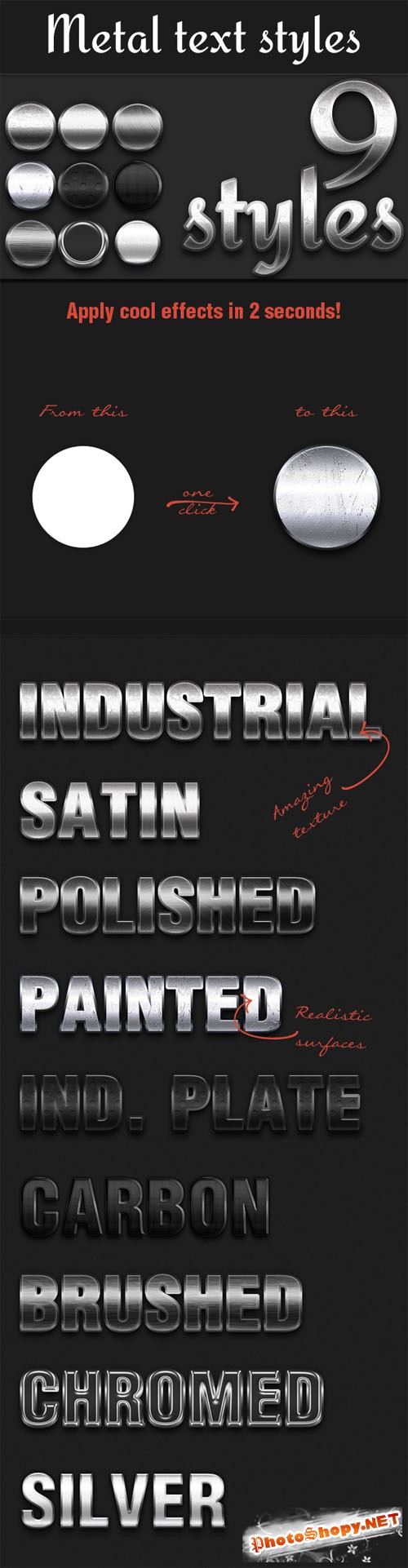 Designtnt - Metal Styles for Photoshop