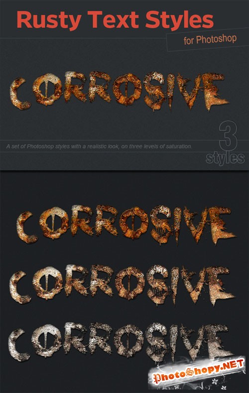 Designtnt - Rusty Text Effects & Styles
