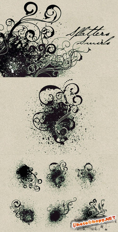 WeGraphics - Splatters and Swirls Vector Pack