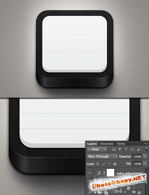 WeGraphics - Black Notebook Icon Template