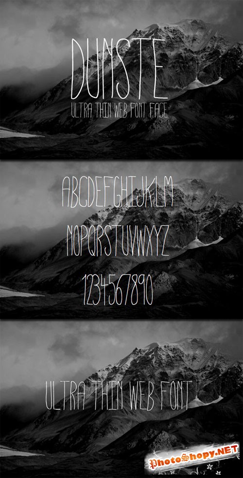 WeGraphics - Dunste An Ultra Thin Web Font