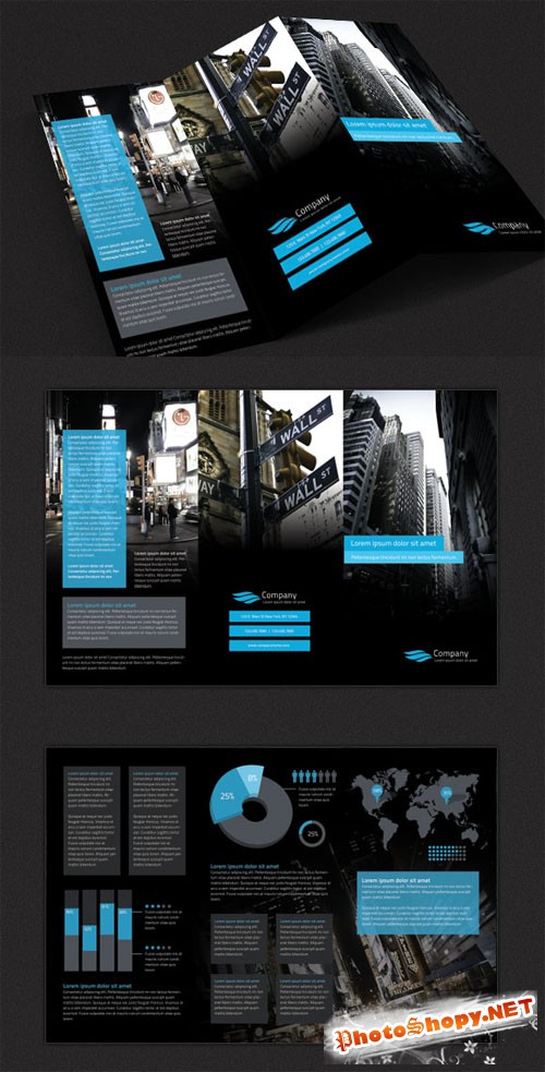 WeGraphics - Modern Tri-Fold Brochure Design Template