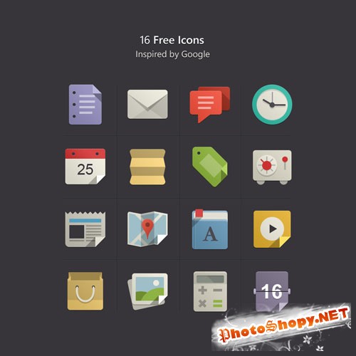 Pixeden - Flat Design Icons Set Vol1