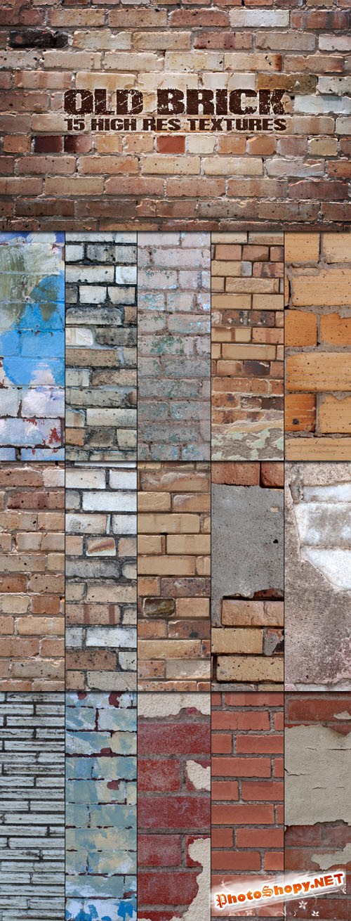 WeGraphics - Old Brick Walls - Texture Collection