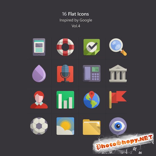 Pixeden - Flat Design Icons Set Vol4